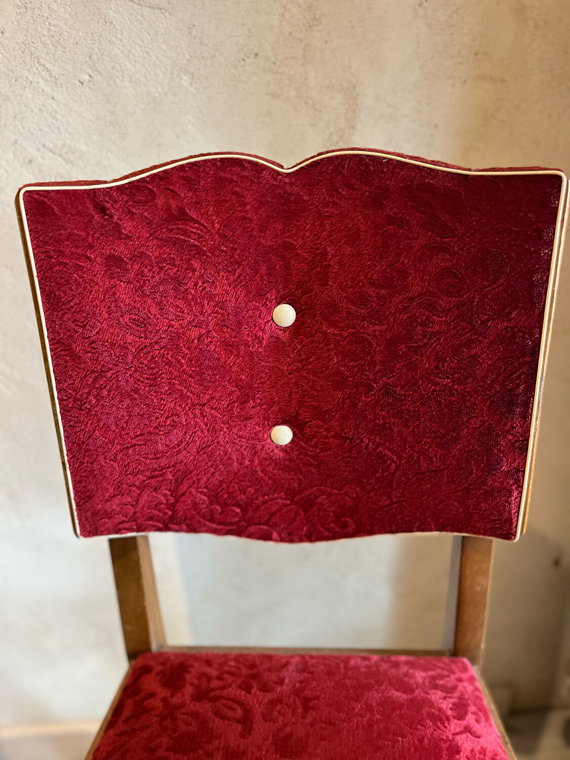 Set of 2 upholstered chairs 1950/60