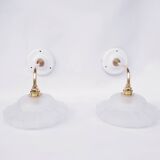Art Deco swan neck wall lights