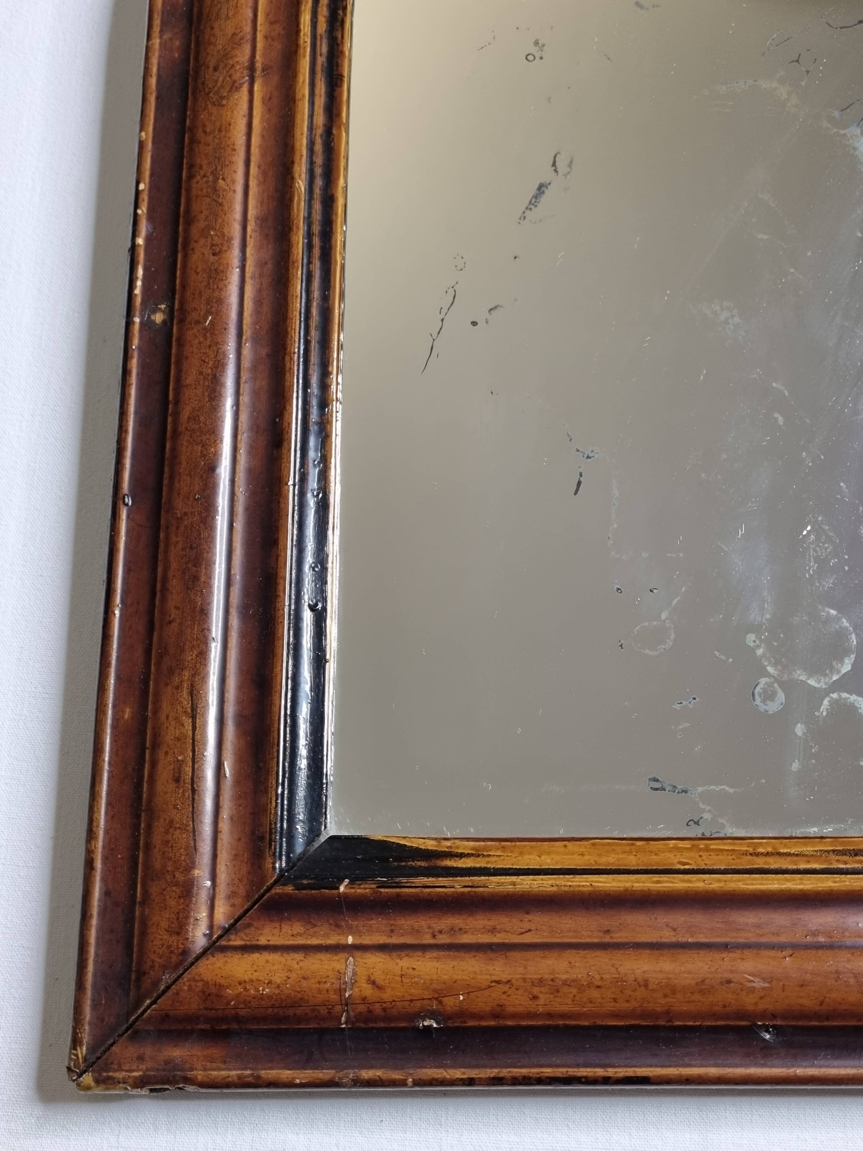 Vintage Louis Philippe style table mirror 37 cm x 32 cm