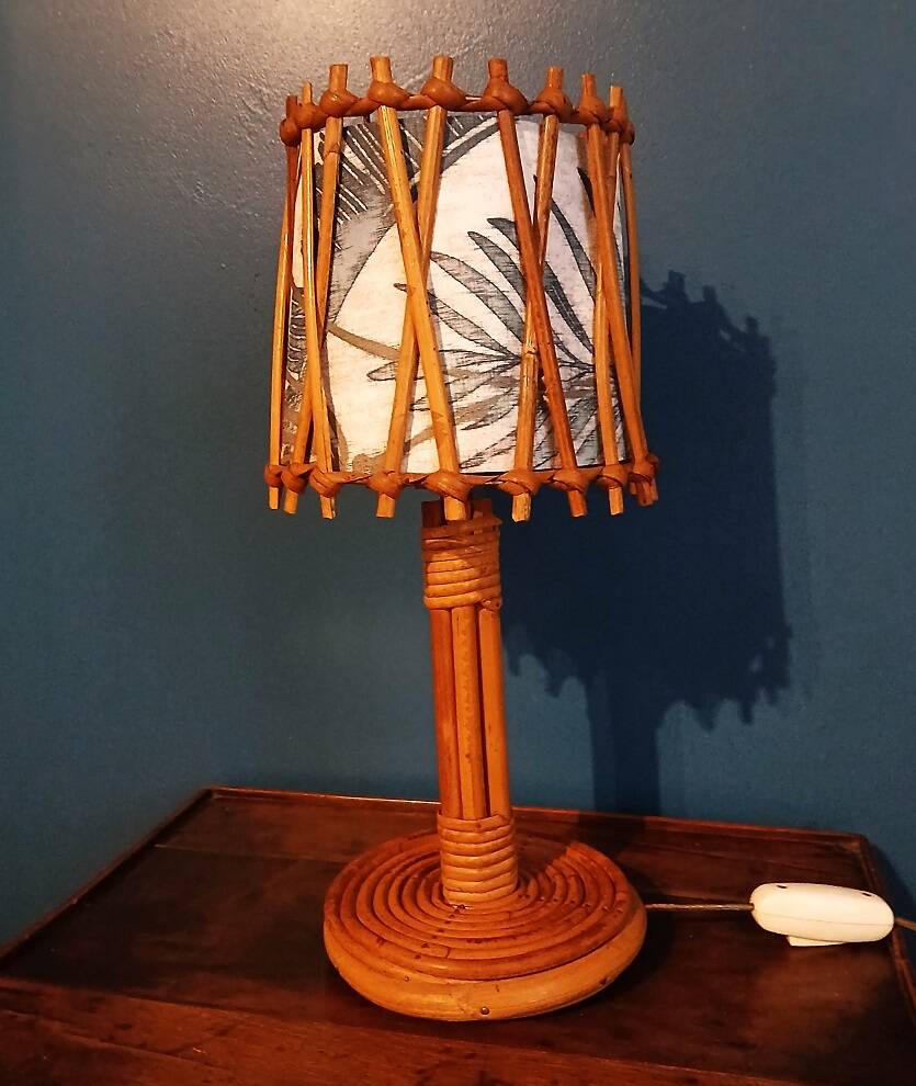 Louis Sognot Bamboo Lamp
