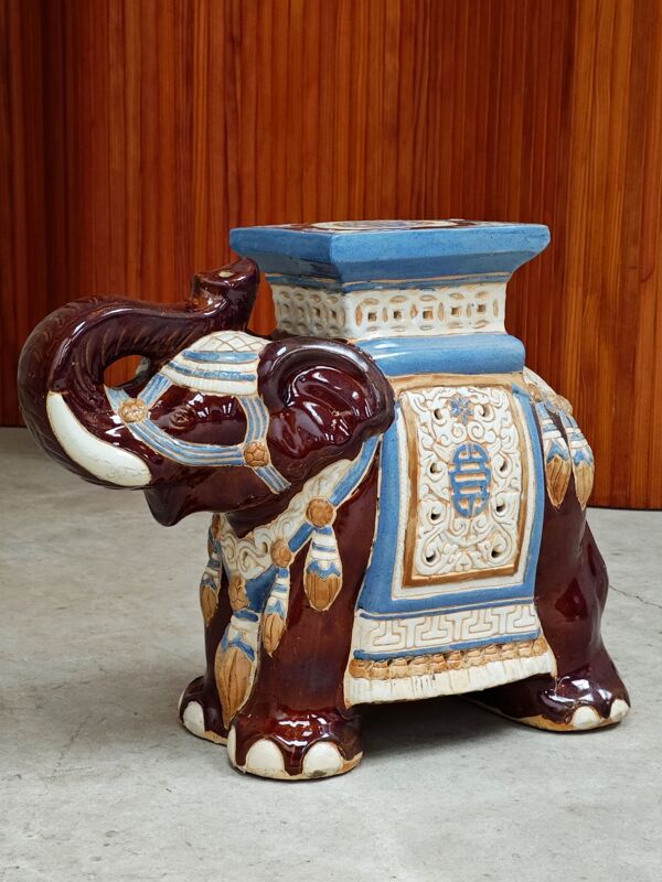 Porte plante éléphant 1980