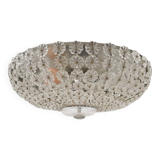 Mid-century ceiling light with glass flowers, France, 1960's