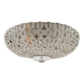 Mid-century ceiling light with glass flowers, France, 1960's