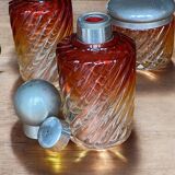 Baccarat crystal toiletry set, Bambou Tors model