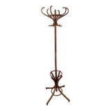 Parrot coat rack in turned wood