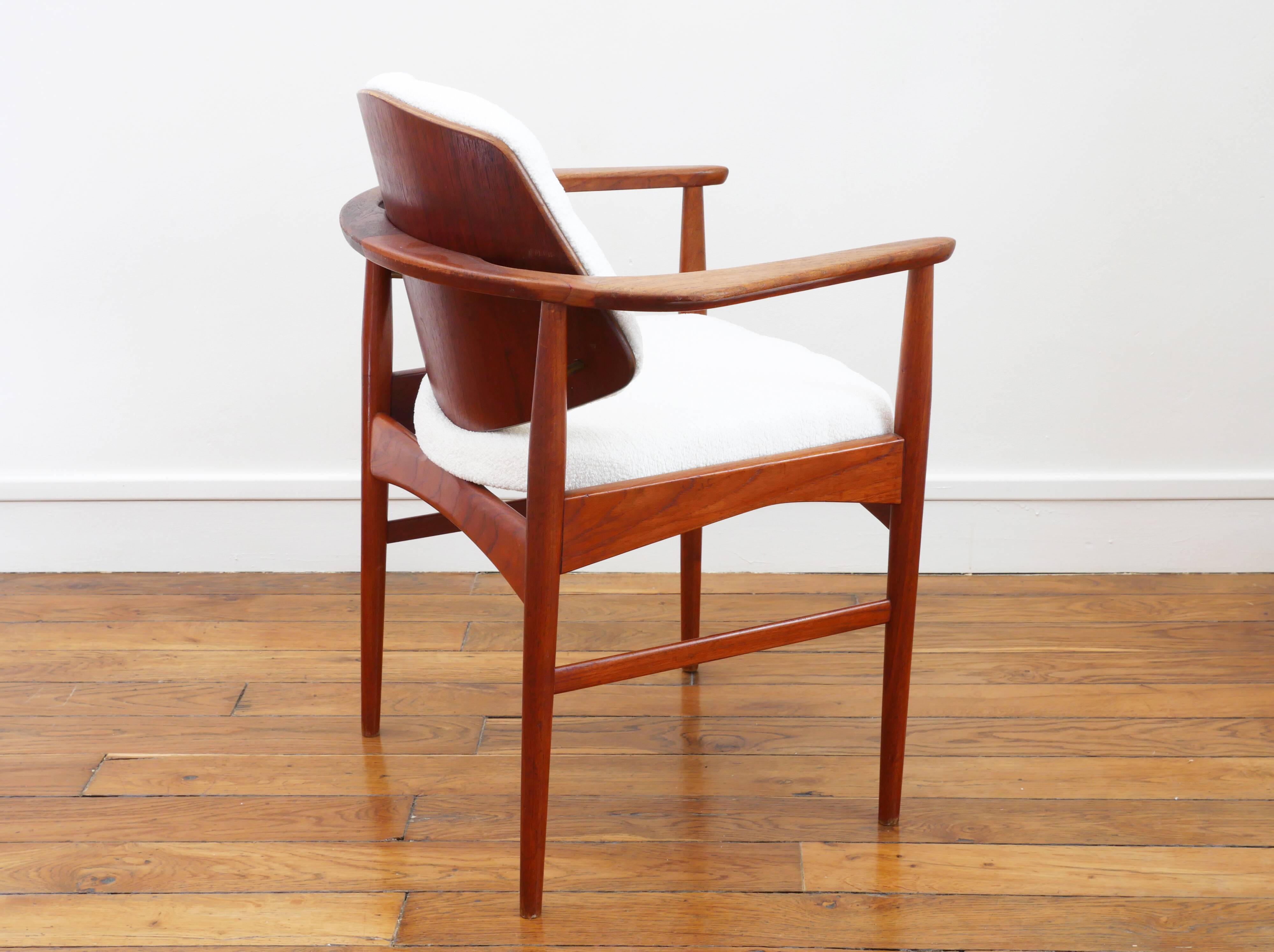 Fauteuil de bureau - Arne Hovmand-Olsen - Restauré