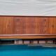 Scandinavian enfilade of the 70s, teak plated.