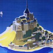 Original tourist poster "Visit Mont Saint-Michel" Villemot 62x100cm 1968