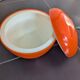 Plastic apple orange ice bucket