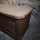 Antique French oak storage bench / blanket box, 1800–1850