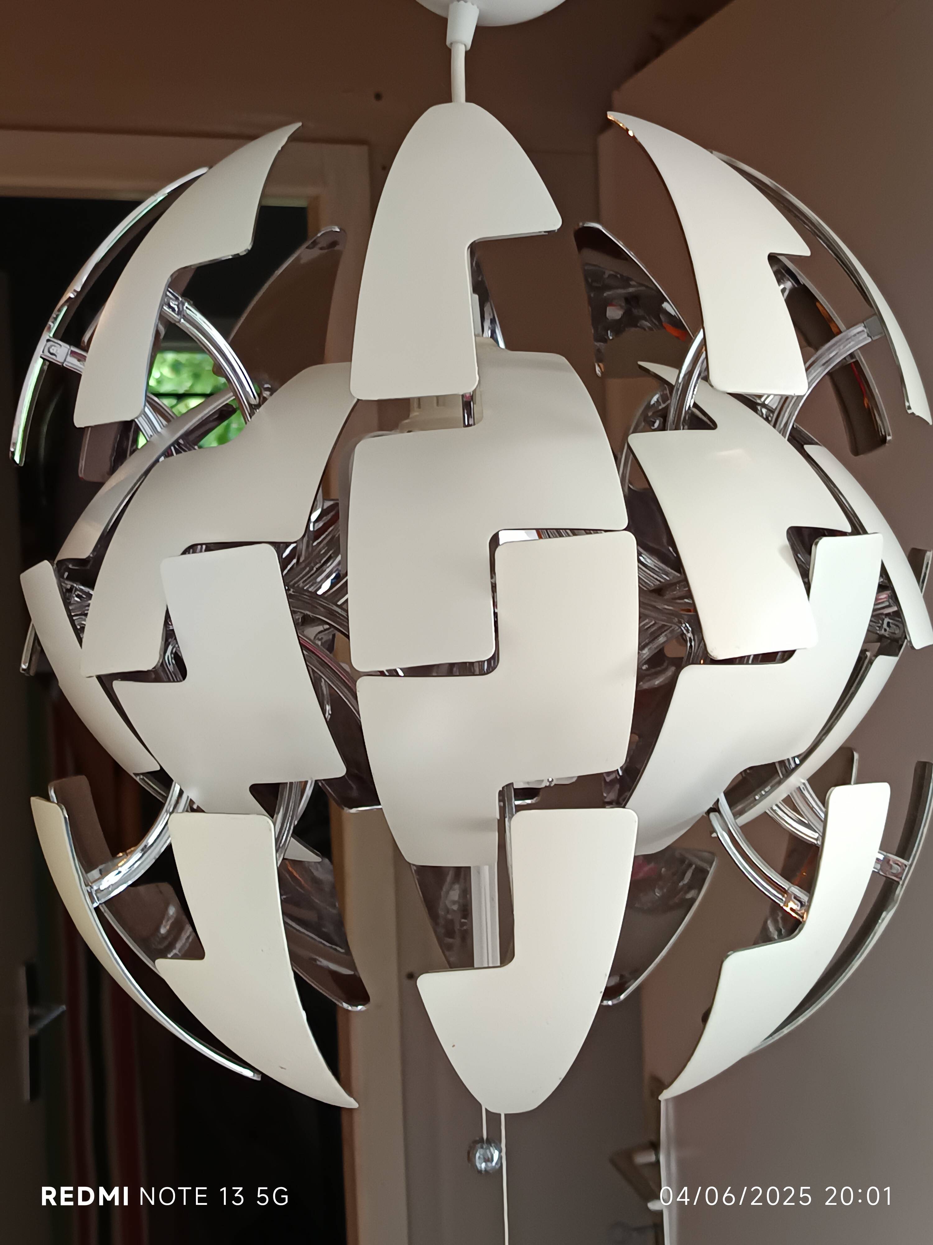 IKEA PS 2014 pendant light in white and silver