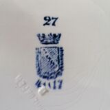 Set of 4 plates St Amand Terre de Fer