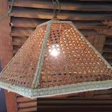 Pendant lamp lampshade canework and wicker