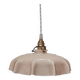 Suspension antique lampshade in pink opaline