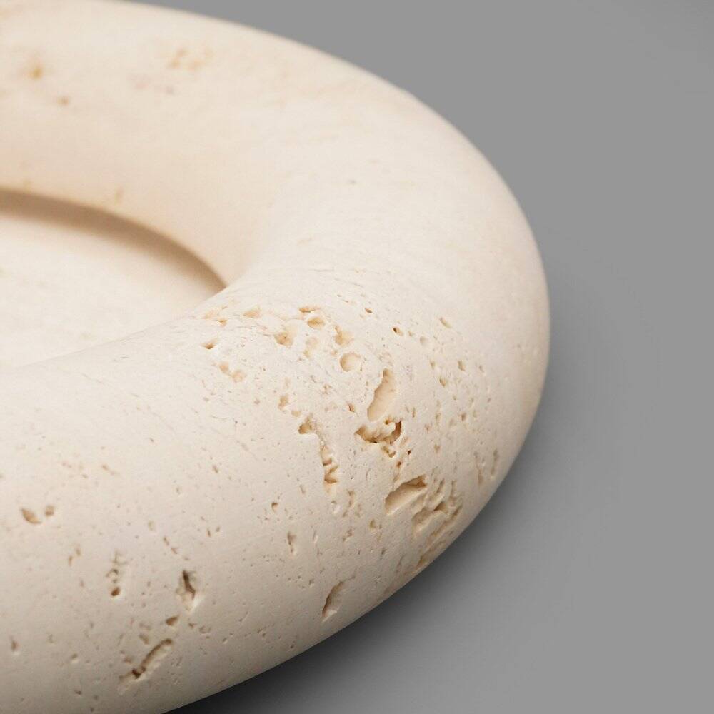 Bol Voltero in travertine by Pier Alessandro Giusti and Egidio Di Rosa for Up & Up, 1970s.