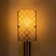 Vintage 1960s wall light, milk glass and bohemian teak.