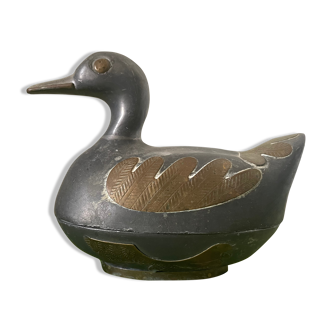 Duck in brass and tin