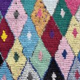 Boucherouite Moroccan Berber Multicolor Rug, 135x260 cm