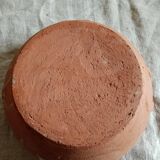 Round terracotta dish