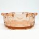 E1e art deco huta stoelzle pink bowl