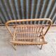 Vintage rattan wicker magazine rack