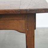 Antique French Country Chestnut Dining Table, Early 19th Century