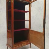 Louis XVI style showcase in marquetry - rosewood - rosewood - 19th