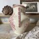 Large ironstone jug St Amand Anemone, antique pitcher