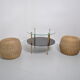 Table basse ronde 1970