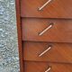 Vintage chest of drawers from the 50s 4 drawers feet compass and mahogany fins