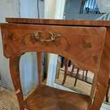 Pair of marquetry tables
