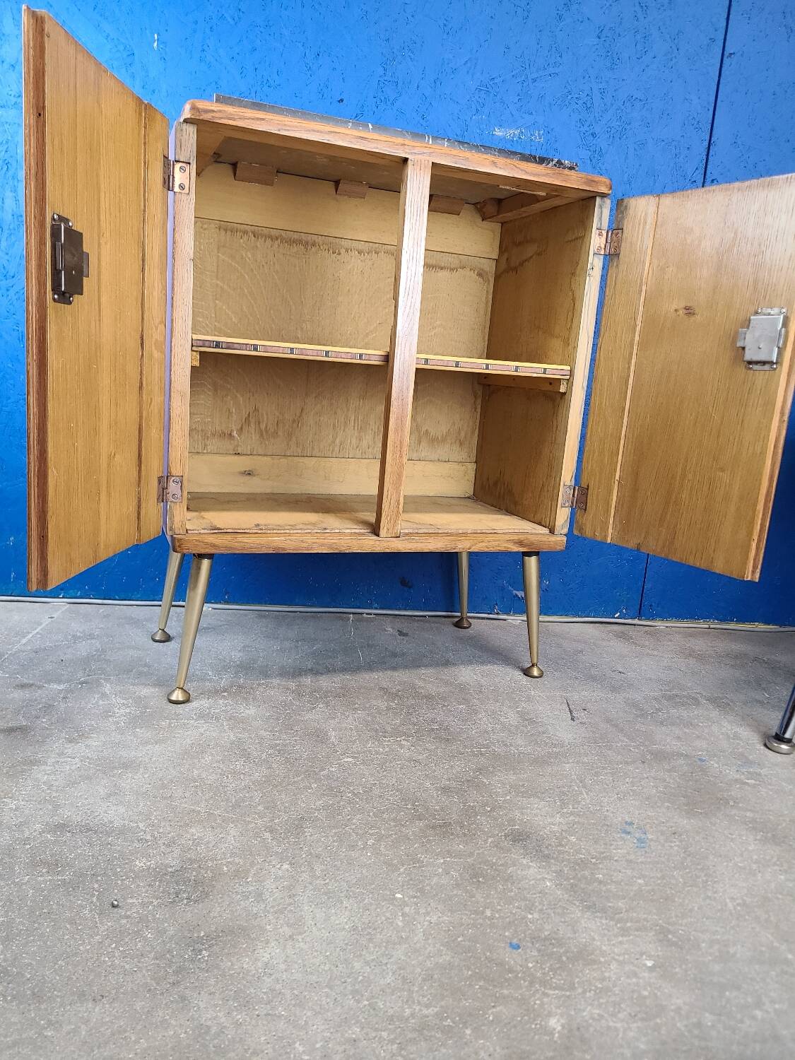 End table, vintage art deco bedside