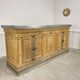 19th-century zinc and solid oak bar counter