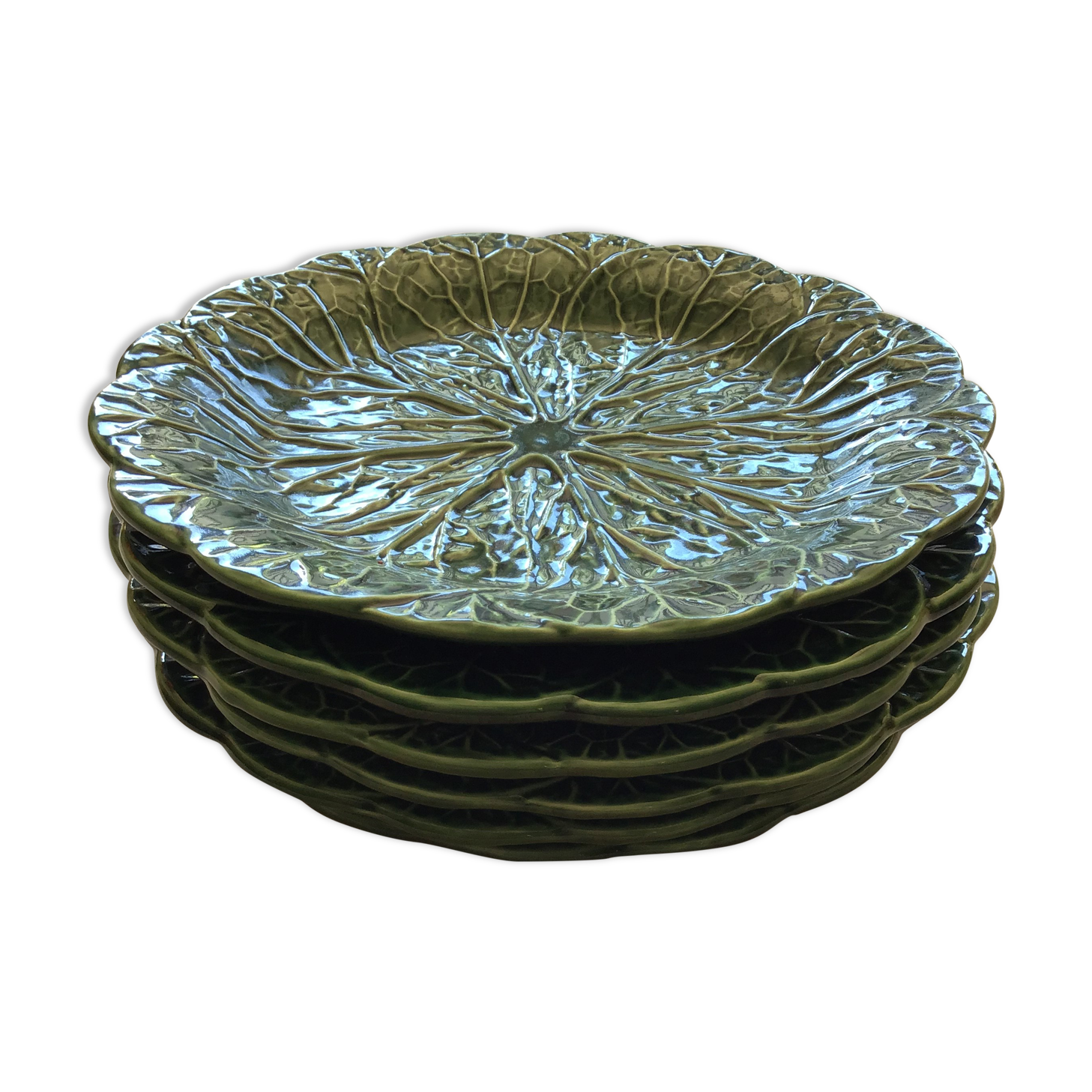 6 plates green slurry cabbage leaf