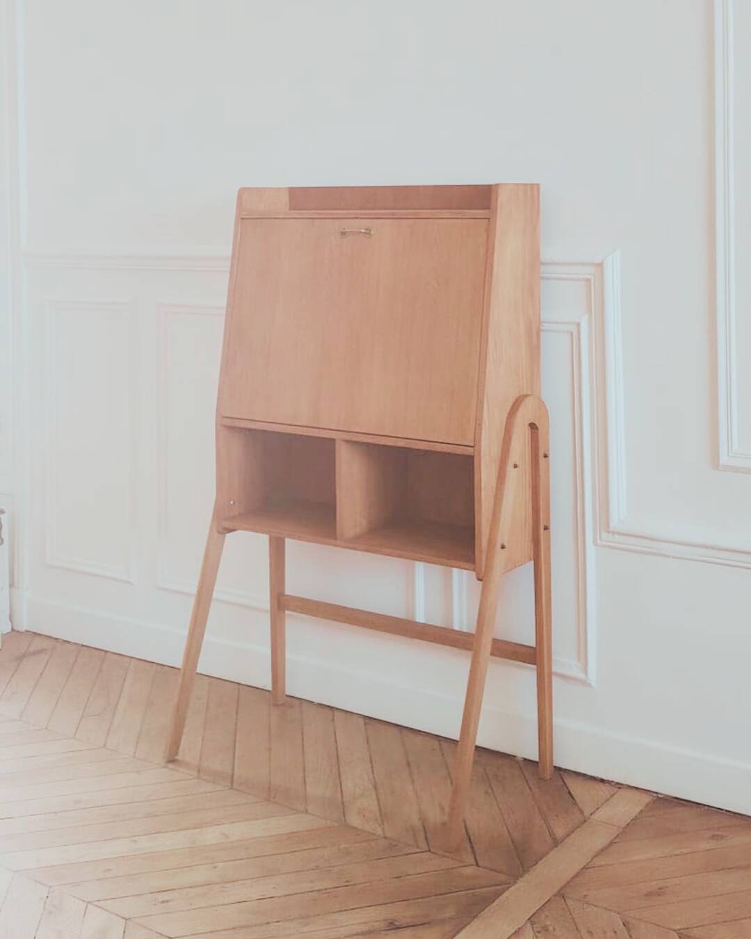 Renovated vintage Scandinavian secretary, 1950s-60s.