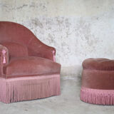 Toad armchair and footrest