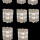 Murano Glass Tronchi Sconces Set of 8 1970’s