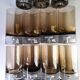 Set of 11 glasses, design by Roland Pösch Gral Glas, vintage 70s.