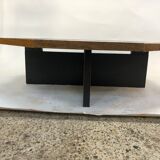 Vintage coffee table wenge hexagon 1960