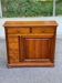 Solid wood shoe cabinet Louis Philippe Directoire 80s