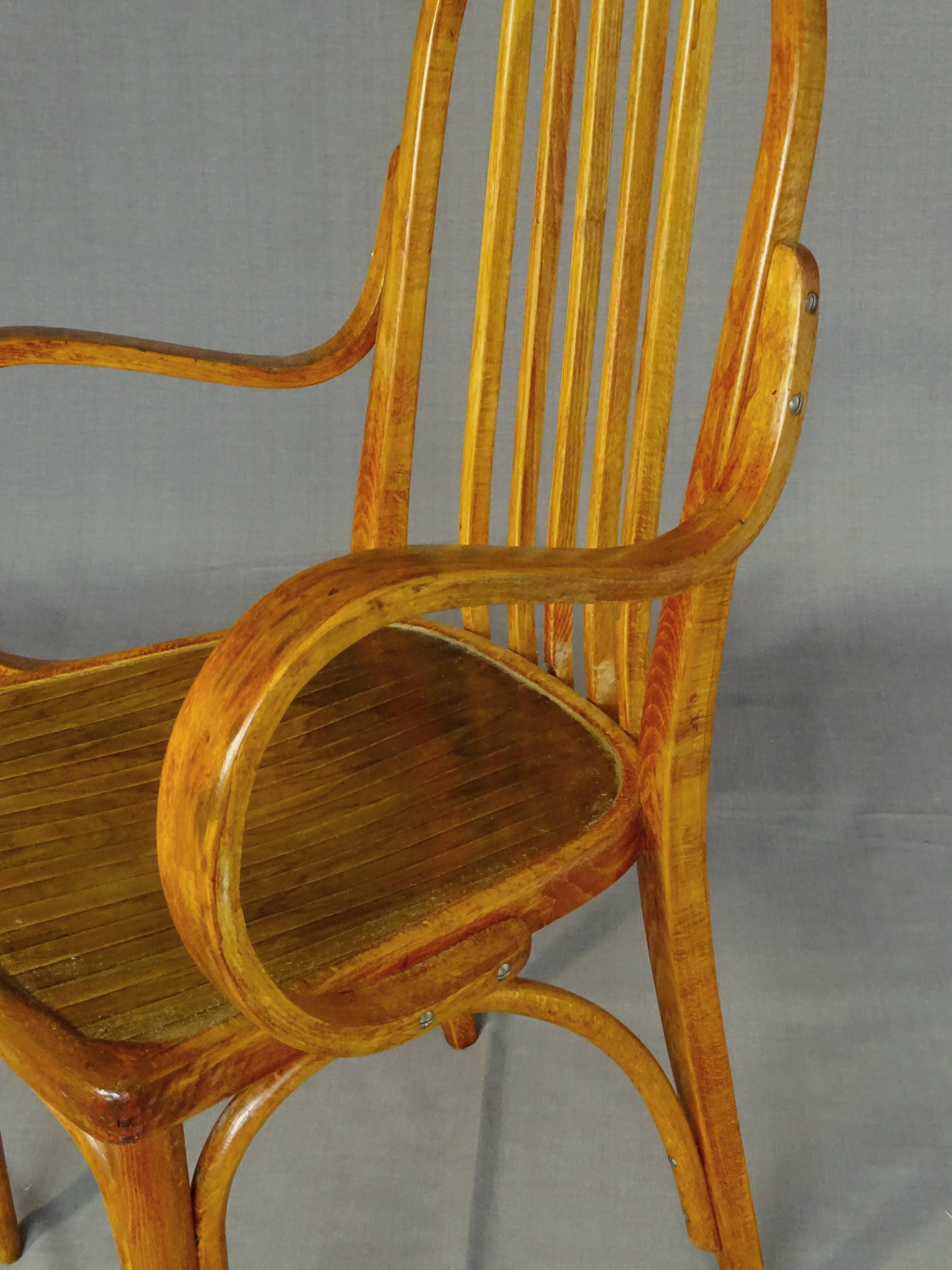 THONET armchair No. 1644, circa 1920 Secession, Art Deco