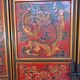 Meuble asiatique traditionnel rouge