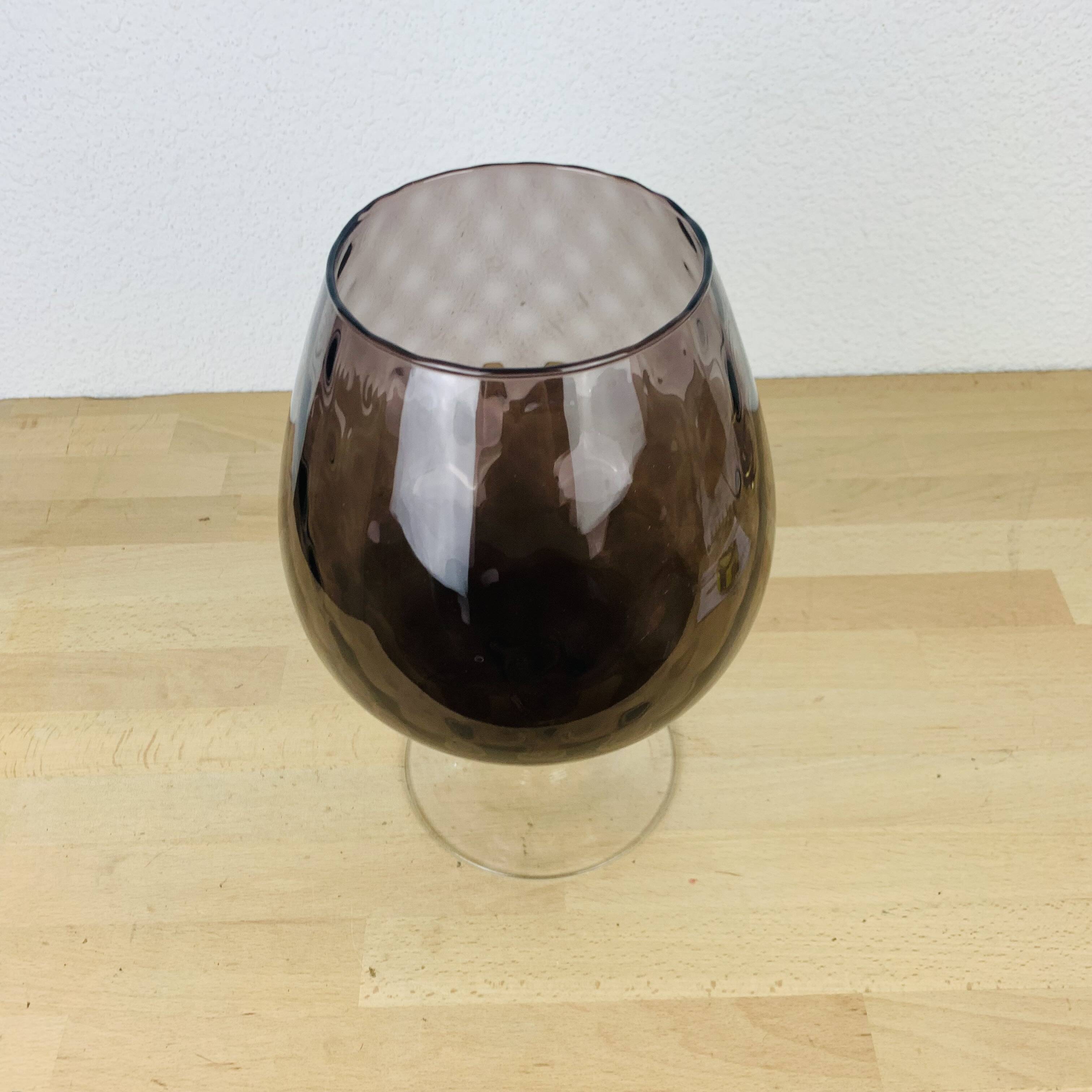 Italian Empoli vase purple glass 30 cm