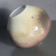 Fance Franck brown enameled ceramic ball vase