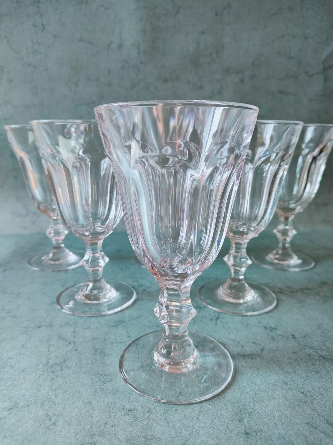 6 bistro glasses