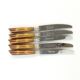 Set of knives, mid-century modern, brown bakelite, Sweden, 1950s