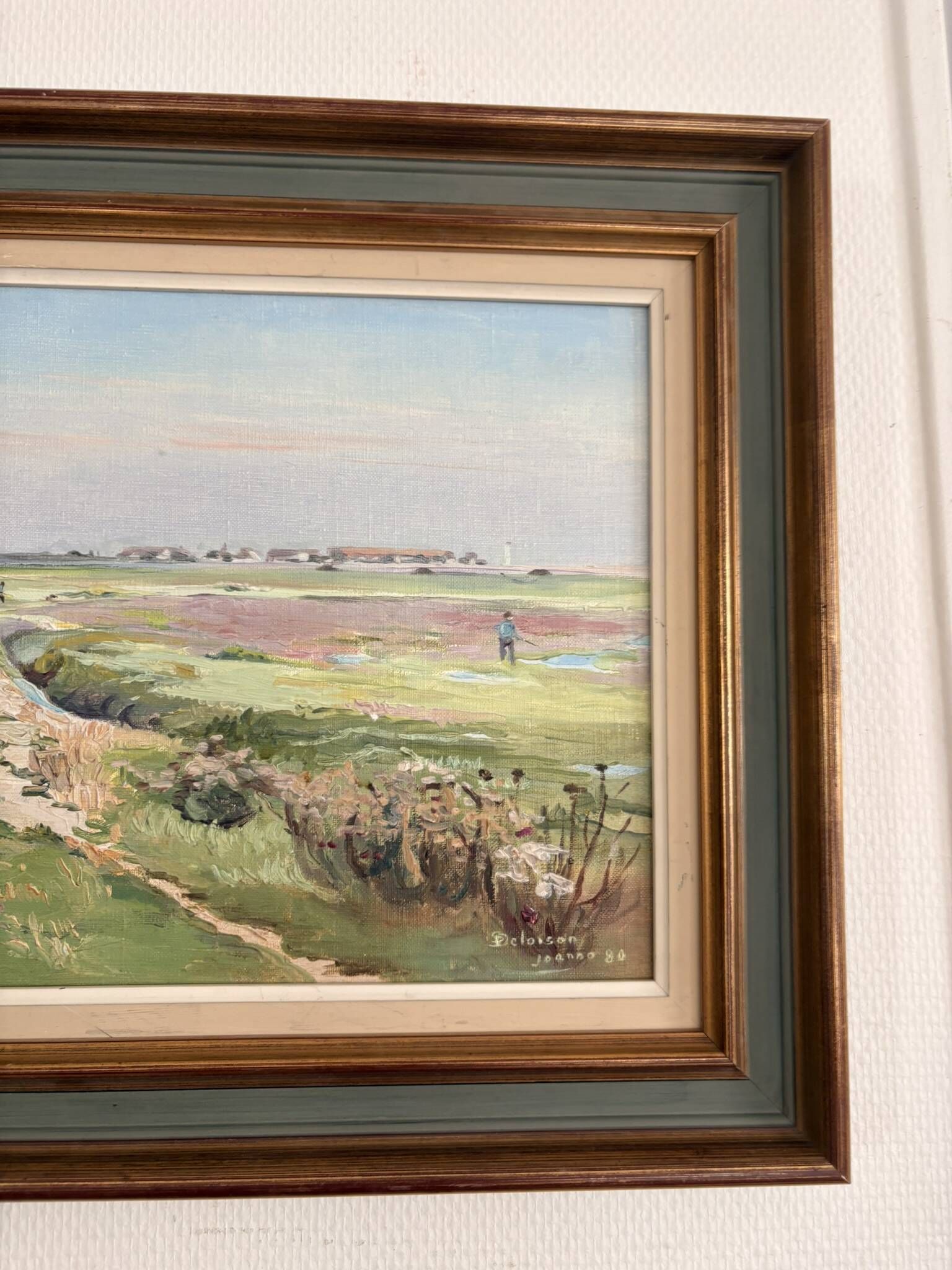Oil Painting Landscape Rural Impressionist Signed Deloison