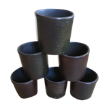 Set of 6 stoneware cups