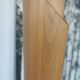 Floral wooden floor lamp
