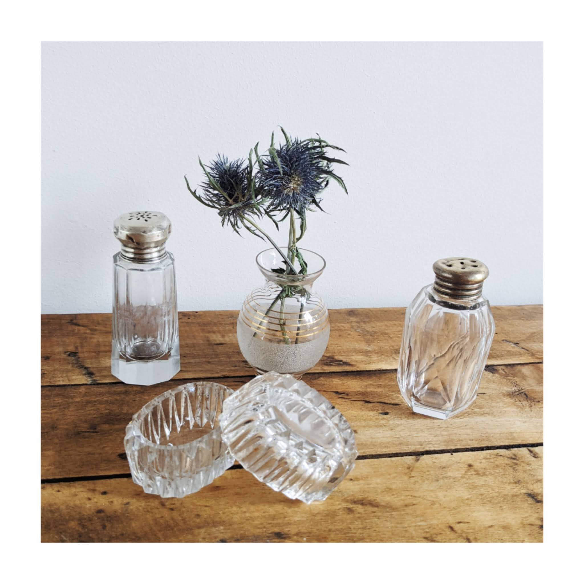 Salt glass and metal